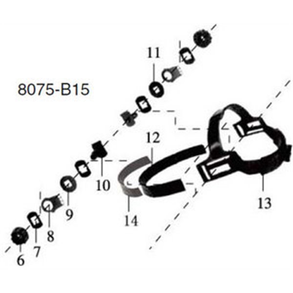 Astro Pneumatic Head Gear Assmbly 8075-B15